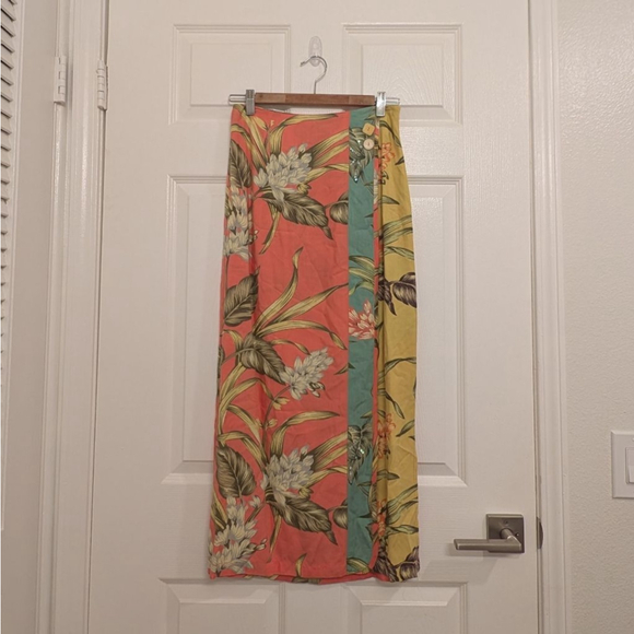 Vintage Sequined Faith by Celia Forrester Hawaiian shirt skirt tropical set Sz S - Picture 7 of 11